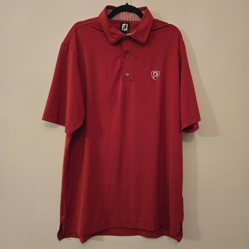 FootJoy Golf Polo Shirt Performance Athletic Fit Moisture Wicking XL - Picture 8 of 11